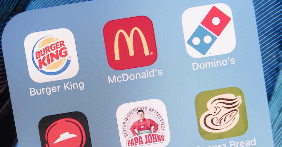 food apps on smart phone