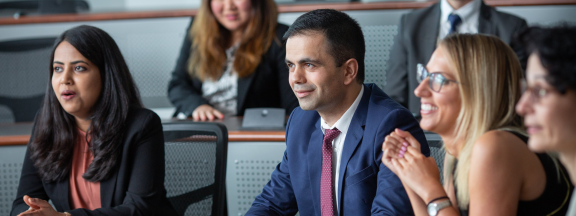 MBA students in classroom
