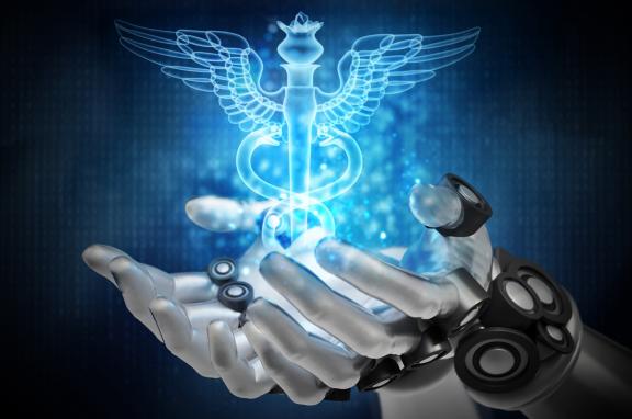 illustration of AI and medicine