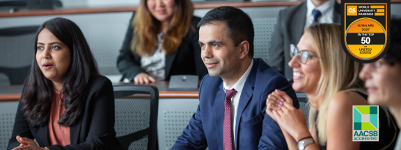 MBA students in classroom