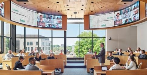 Lehigh Business Innovation Building classroom in the round
