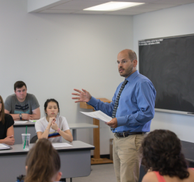 C.Meyerhoefer teaching a course