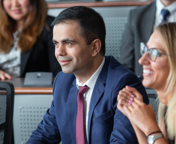 MBA students in classroom