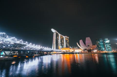 Singapore view at night