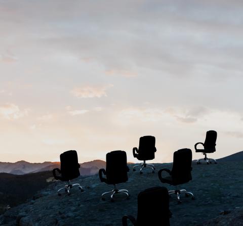 illustration of chairs at a scenic overlook