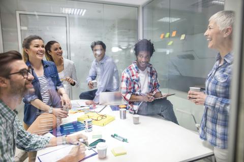 people in a meeting room