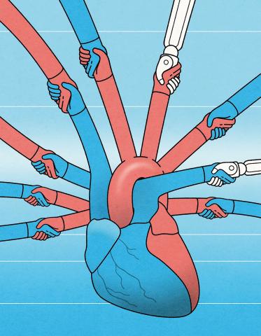 healthcare and technology illustration