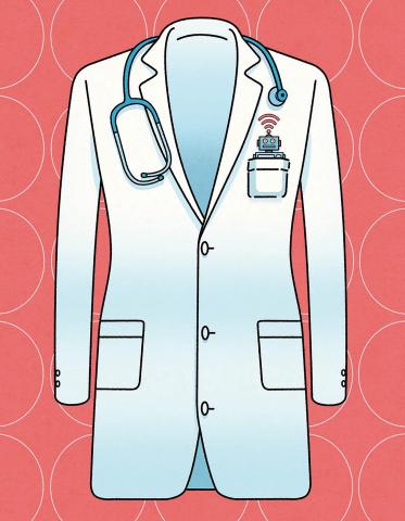 healthcare and technology illustration