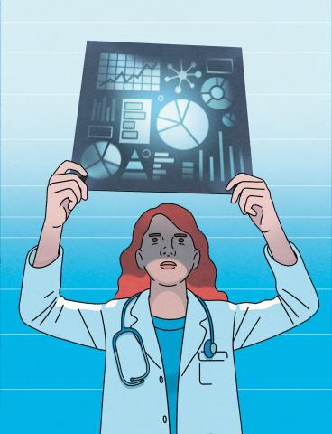 healthcare and technology illustration