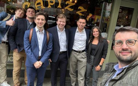 Lehigh FinTech students and professor